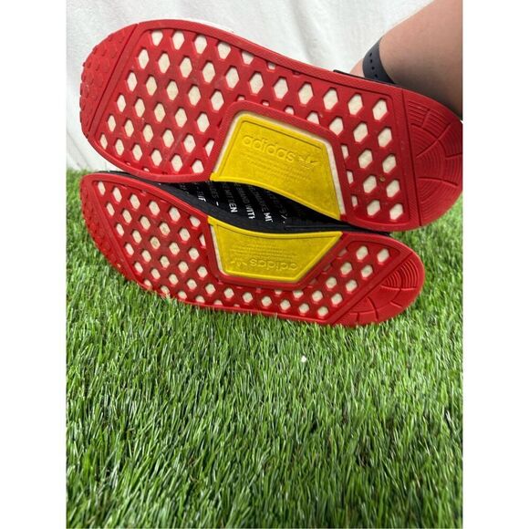 Adidas NMD R1 Mens Size 11.5 EG6363 Black Red Sneakers - Picture 4 of 7